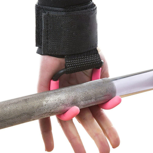 2026 New Arrival Adjustable Lightweight Eco-Friendly Pink Neoprene Strap Rod Hook with Metal for Fitness Wrist Support - Product Image 6