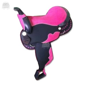 Silla de montar para caballo de equitación, asiento de cuero sintético y gamuza, herrajes de primera calidad, venta al por mayor - Product Image 3