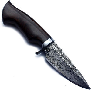 Cuchillo de caza Damasco, cuchillo desollador Damasco con mango de hueso, cuchillo de caza de acero Damasco. - Product Image 6