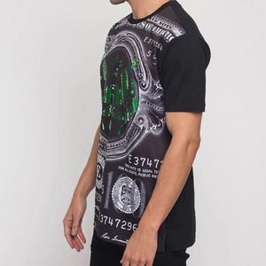 T-shirts pour hommes de haute qualité, col rond, séchage rapide, poids lourd, personnalisables, service OEM, 100% polyester/coton, manches courtes - Product Image 2