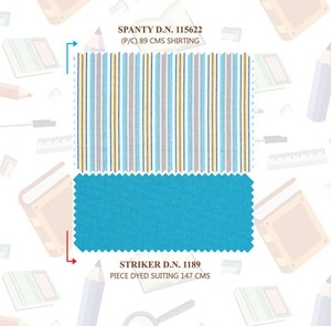 High Grade Quality Twill Stripe Shirting Shirts Pants Woven <b>Fabric</b> Textile Uniforms <b>Polyester</b>/Cotton Suiting for Boys Garment - Product Image 6