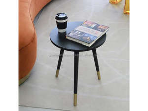 Table basse moderne compacte pour balcon et salon, style minimaliste, en bois de manguier, meubles de salon - Product Image 4