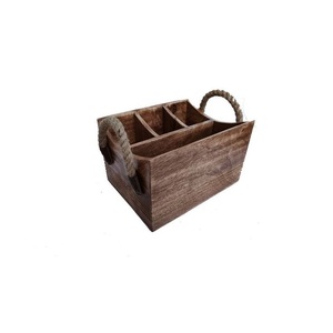 Artisan Sustainable Durable Handmade Wooden <b>Caddy</b> for Home Organization Dining Table <b>Kitchen</b> Counter Bathroom Storage Gift - Product Image 6