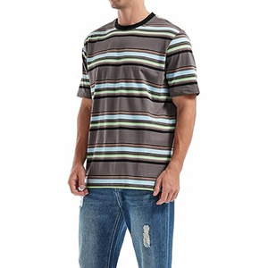 T-shirt Homme Manches Courtes Haute Qualité 100% Coton Molletonné Respirant Anti-boulochage Anti-plis Décontracté Extérieur - Product Image 4