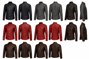 MEN'S LEATHER JACKETS CASUAL WEAR MEN'S JACKET MEN'S FASHION JACKETS - Product Image 3