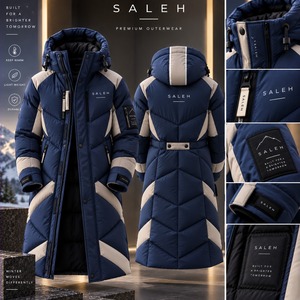 Premium <b>Men's</b> <b>Long</b> <b>Puffer</b> <b>Coat</b> Winter Thick Quilted Jacket Warm Windproof Water Resistant Custom OEM ODM Manufacturer - Product Image 5