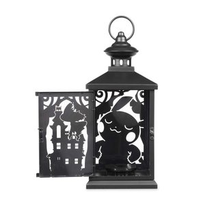 Lanternes porte-bougies uniques en métal découpé pour Halloween 2026, idéales pour la décoration de table et la maison (vente en gros) - Product Image 1