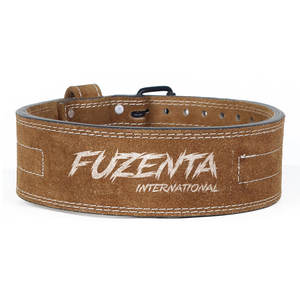 Cinturones de Gimnasio de Cuero Genuino Marrón de Doble Hebilla para Sentadillas, Peso Muerto, Entrenamiento de Fuerza, Levantamiento de Pesas y Powerlifting - Product Image 2