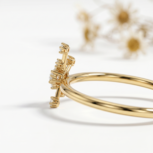 Bague personnalisée signe astrologique du cancer en or avec gemme, Juin Juillet, Loyauté, Compassion, Meilleure vente, Choix de mode - Product Image 1
