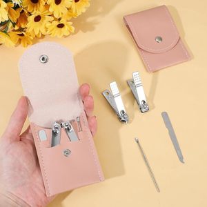 Best Quality <b>Manicure</b> Pedicure <b>Kits</b> with Precision Nail Clippers Nail File and Portable Leather Storage Case - Product Image 4