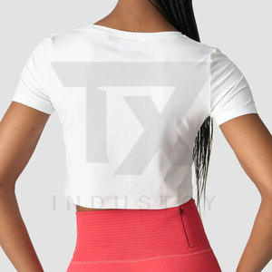 Top corto de alta calidad para mujer, venta al por mayor, camisa holgada, top corto para mujer - Product Image 2