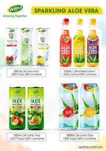 Boisson WANA 310 ml, boisson naturelle pétillante à l'aloe vera stérilisée, 30 % de pulpe, 5 % de saveur citron, jus de fruits et légumes en conserve - Product Image 6