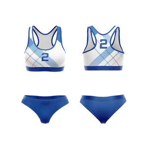Ensemble de soutien-gorge de sport à séchage rapide personnalisé 2026 pour filles et femmes, tenue de volley-ball de plage sexy avec sublimation - Product Image 1
