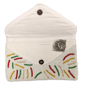 Fashion Luxury Handmade Evening Beaded Clutch Purse Designer Handbag Wedding Party Bridal High Quality Embroidery Silk Daily Use - Product Image 5