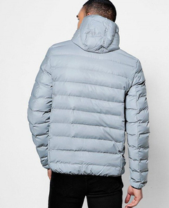 Wholesale 100% Polyester Winter <b>Jacket</b> for Men Custom Logo Zip-Up Hood Puffer with Warm <b>Thick</b> Windproof Feature OEM Outdoor Hat - Product Image 6