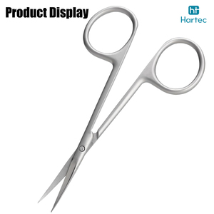 Servicio OEM ODM, Tijeras para Cutículas y Uñas de Acero Inoxidable, Buen Proveedor, Nuevo Producto, Tijeras de Manicura Curvas con Mangos de Acero - Product Image 2