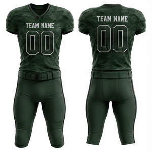 Ensemble de maillots de football américain tendance pour le collège, sublimation, style professionnel, uniforme de sport américain, toutes tailles disponibles - Product Image 1
