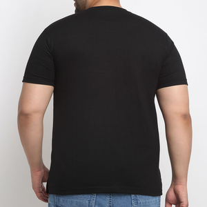 T-shirt Homme 100% Coton Lourd Anti-Plis Imprimé Logo Ample Manches Courtes Décontracté Uni Jersey Printemps Fitness - Product Image 3