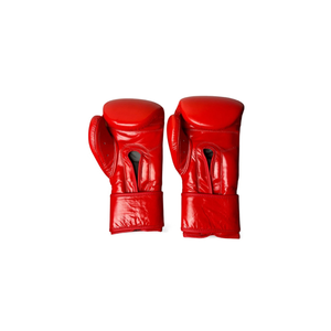 Gants de boxe en cuir rouge 16 oz avec fermeture Velcro au poignet, pour entraînement complet des doigts, pour adultes de 14 ans et plus - Product Image 5