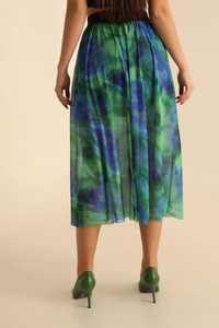 Custom Eco-Friendly Casual Wrap Women's High <b>Waist</b> <b>Elastic</b> Ribbed Knit Long <b>Skirt</b> 100% Polyester Solid - Product Image 3