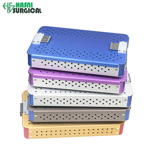 Plateau de stérilisation en alliage d'aluminium autoclavable pour instruments médicaux à usage chirurgical - Product Image 1