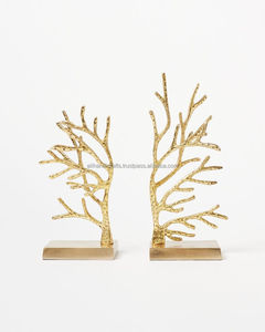 Antique Brass <b>Bookends</b> with Timeless Design – Functional and Decorative Display Piece - Product Image 1