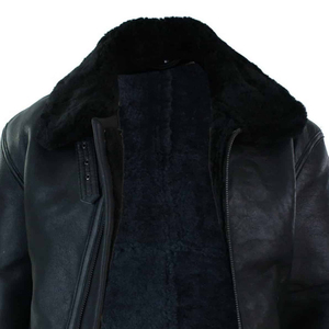 Chaqueta de Cuero con Forro de Piel para Hombre, Abrigo Cálido y Duradero, Ropa de Invierno Premium, Servicio OEM ODM, Fabricación de Alta Calidad - Product Image 6