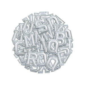 Badges brodés personnalisés OEM, accessoires vestimentaires en gros, logo en tissu brodé - Product Image 2