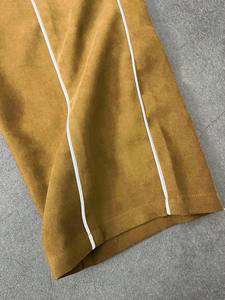 Ensemble unisexe veste et pantalon à manches longues couleur unie minimaliste, survêtement évasé personnalisé, streetwear léger, design Hiver 2026 - Product Image 4