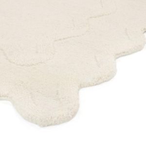 ZandH Home Handmade <b>Hand</b> <b>Tufted</b> White Wool <b>Rug</b> Thick Modern Abstract Pattern Pet Friendly Cushioned Non-Slip Custom Design <b>Rug</b> - Product Image 2