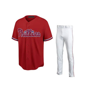 Durable Men Baseball Uniform For Team Players With Custom Logo And Number Print Lightweight - Product Image 1