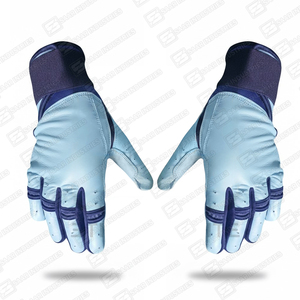 Guantes de Bateo de Alta Calidad, Profesionales, de Cuero Genuino, Ligeros, Duraderos, con Agarre Ambidiestro, Cierre de Velcro, Ecológicos - Product Image 5