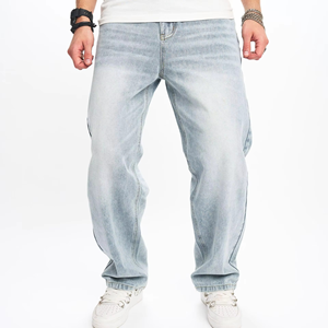 Nouveaux Jeans pour Hommes, Mode, Coupe Ample, Jambes Larges, Jambes Droites, Pantalons Casual, Streetwear, Haute Qualité, Polyvalents, Jeans pour Hommes pour Toutes les Saisons - Product Image 4