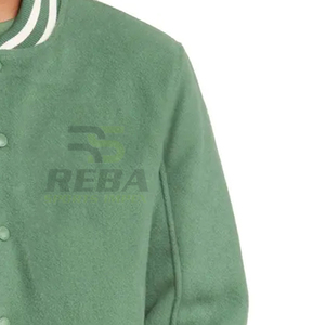 เสื้อแจ็คเก็ตเลตเตอร์แมนผู้ชายสไตล์เรโทร เสื้อเบสบอลลำลอง เสื้อแจ็คเก็ตเบสบอลผู้ชายคลาสสิก แขนหนังผสมขนสัตว์ ชุดเสื้อแจ็คเก็ตเลตเตอร์แมน - Product Image 5