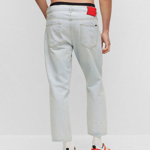 Pantalones vaqueros de hombre de mezclilla, ajustados, a la moda, con múltiples bolsillos, cómodos, venta al por mayor OEM, precio de fábrica. - Product Image 6
