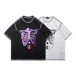 T-shirt surdimensionné épais 100% coton pour homme, t-shirt en coton lourd de haute qualité, design de logo personnalisé - Product Image 4