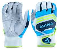 Gants de frappeur de baseball personnalisables en gros, 100 % cuir véritable, doigts entiers, confortables, durables, adhérence professionnelle, antidérapants, fermeture auto-agrippante