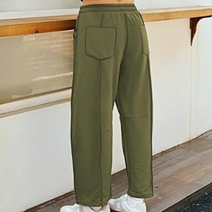 Pantalon de jogging décontracté d'été pour femme, taille haute, coupe ample, avec cordon de serrage, jambe large, style streetwear, vente en gros - Product Image 3