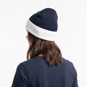Bonnet en acrylique tricoté unisexe avec logo personnalisé, chaud pour l'hiver, à revers plié - Product Image 6