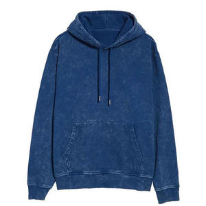 Sweat à capuche surdimensionné pour homme, style streetwear, effet vieilli, taches de peinture, personnalisé, vintage, délavé à l'acide, en coton épais 100% respirant - Product Image 1