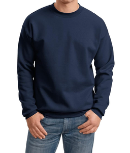 Round Neck Custom Graphic Embroidered Logo Casual Sports Winter Season Loose Fit Oversize Sweatshirt <b>Men</b> - Product Image 5