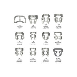 Advanced Dental Rubber Dam Isolation Kit with Stainless Steel Rubber Dam <b>Frame</b> Punch <b>Clamp</b> Forceps Assorted <b>Clamps</b> and Complete - Product Image 5
