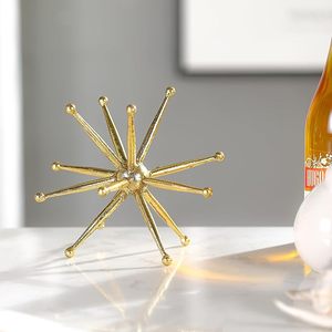 Decorative Metal Starburst <b>Sphere</b> Tabletop Sculpture Abstract <b>Ball</b> Home Decor Accent for Living Room Office Shelves - Product Image 5