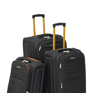 Lightweight Polyester Travel Trolley <b>Suitcase</b> Set 4-Wheel Durable Wheels Combination Lock Expandable Packing Space Unisex Design - Product Image 4