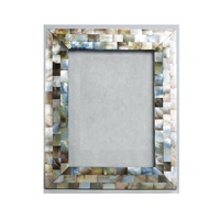 Marco de Fotos de Nácar de Alta Calidad con Diseño Intrincado, Exhibidor Decorativo, Regalo de Boda, Marco para Mapa o Imagen, Hecho en India