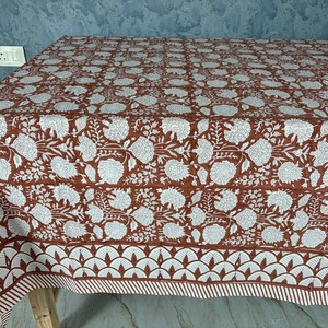 Indian Cotton Solid Multicolour Floral <b>Tablecloth</b>-Eco-Friendly Waterproof Custom Logo Hand Woven <b>for</b> Events Retail Bulk Sale - Product Image 2