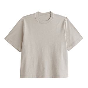 T-shirts Publicitaires Personnalisés Neufs, Coupe Ample et Oversize, en Coton Lourd 100% Coton, Tissu Tricoté Couleur Unie, Vente en Gros - Product Image 4