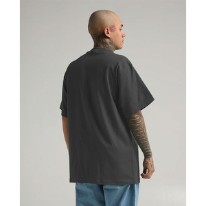 เสื้อยืดแขนสั้นสีเทาทรงโอเวอร์ไซส์สำหรับผู้ชาย สไตล์ลำลอง สตรีทแวร์ คอโอ ผ้าถัก 100% ผ้าฝ้าย ระบายอากาศได้ดี เสื้อยืดสั่งทำพิเศษ - Product Image 2