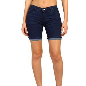 High Street Sexy Casual <b>Women</b> Denim Shorts Skinny Fit Mid Waist <b>Summer</b> Eco-Friendly Breathable Custom Private Label Factory - Product Image 6