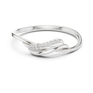 Babe Jewelry Anillo de declaración de moda de plata de 10K para mujer con diamante CZ - Product Image 6